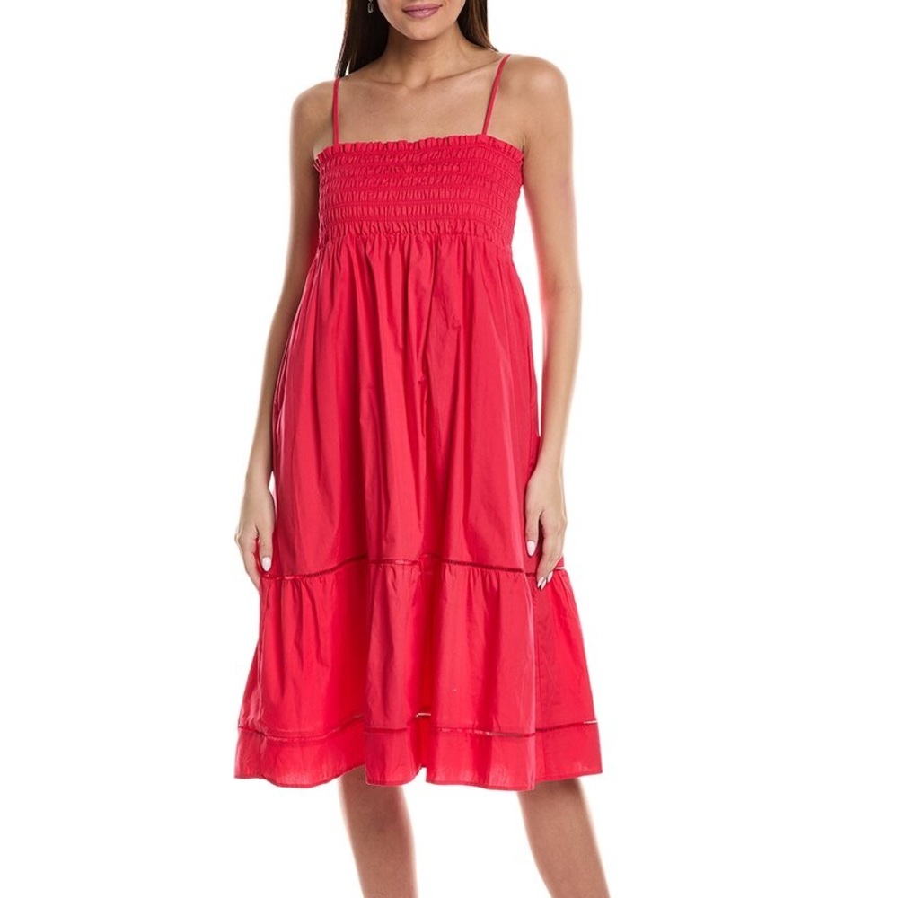 O.P.T. Cotton Red Summer Dress